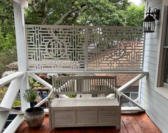 Handcrafted Aluminum Decor Panel, Custom Metal Garden Fence, Privacy Screen,  Gift