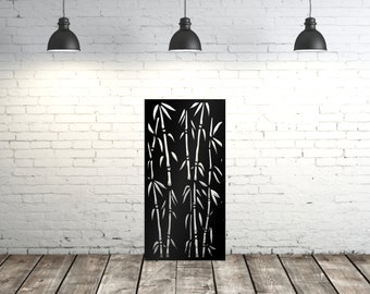 Metal Privacy Screen, Fence, Decorative Panel, Wall Art, Garden Panel, Bamboo Privacy Panel Metal Privacy Screen,