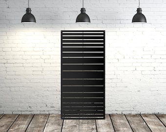 Aluminum Stripes Style, Decorative Laser Cut Metal Privacy Screen, Metal Fence Wall Art, Outdoor Indoor Privacy Metal Panel,