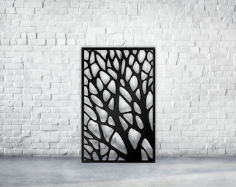 Decor Panel Metal Privacy panels, Privacy Screen Outdoor Decorative Panels, Metal Fence Panels Modern Privacy Screen Fence Tree