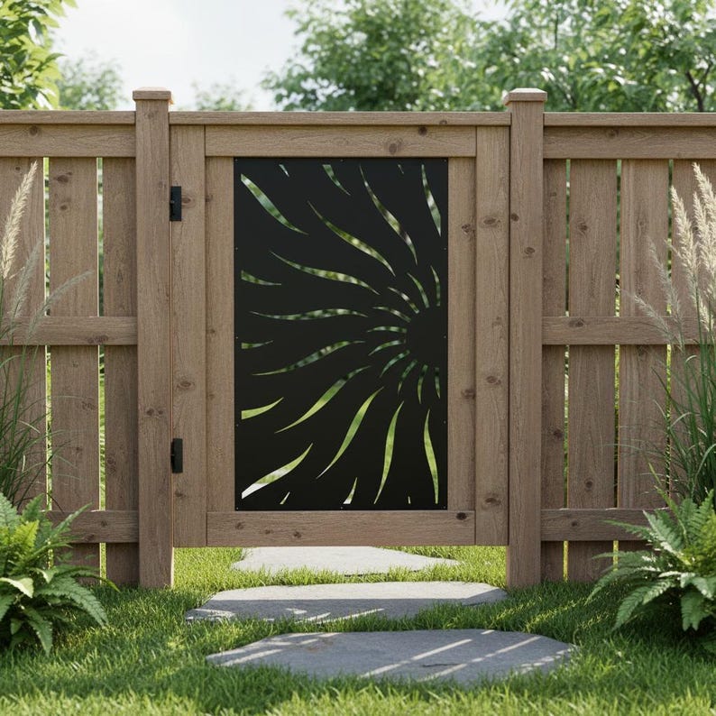 Partial Sun Railing Box Half Sun Aluminum Decor Panel, Custom Railing Divider, Room Screen ...