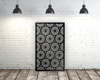 Aluminum Decor Panel Metal Privacy Screen Room Divider Andesite Flower Panel Metal Privacy Screen,  Home Decor Gift