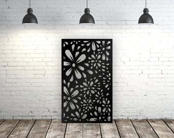Aluminum Decor Panel Metal Privacy Panel Outdoor  - Flower Sparks Panel Outdoor/Indoor Living, , Home Decor Panel, Railings