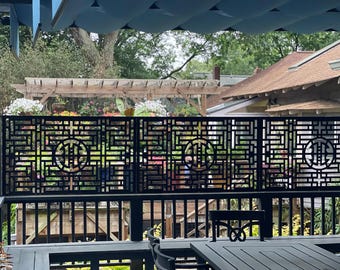 Personalized Metal Panel Garden Fence, Aluminum Decorative Privacy Screen