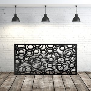 Aluminum Decor Panel 3d Сircle Panel, Metal Railing Panel, Balcony Insert, Deck Panel, Staircase Design, Privacy Screen, Fence,  gift