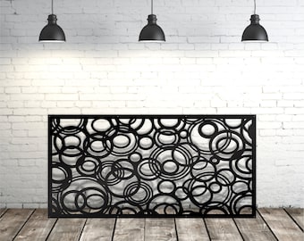 Aluminum Decor Panel 3d Сircle Panel, Metal Railing Panel, Balcony Insert, Deck Panel, Staircase Design, Privacy Screen, Fence,  gift