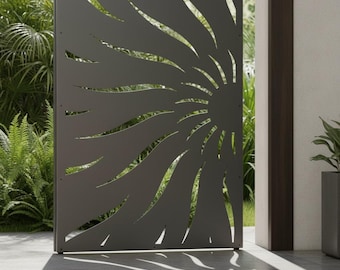 Aluminum Decor Panel Railing Custom Panels, Room Divider, Half Sun Privacy Panel, Outdoor Privacy Screen