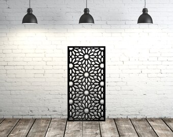Aster Flower Panel, Decorative Aluminum Privacy Panel,