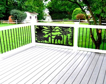 Horse decor panel, aluminum privacy screen, privacy screen indoor, metal screen panel