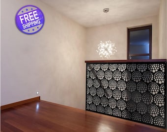 Galvanized Steel Panel, Privacy Screen, Metal Garden, Fence Topper, Outdoor Décor, Art,