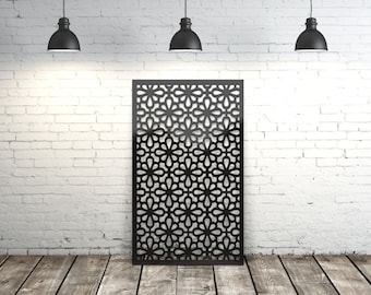 Aluminum Decor Panel Home Decor Indoor Metal Screen Panels / Flower Privacy Panel Outdoor/Indoor Living Metal Privacy Screen,