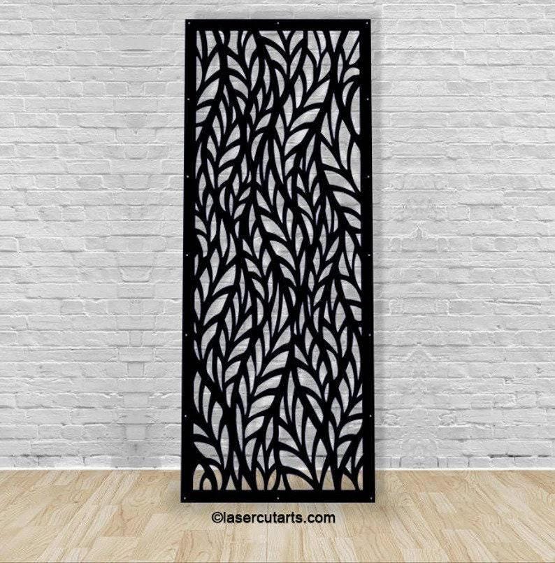 Modern Aluminum Gate Insert Panel, Laser Cut Fence Insert, Decorative ...