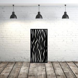 Decorative Laser Cut Privacy Screen, Metal Room Divider Screen Panel, Home Decor Separator, Privacy Partition