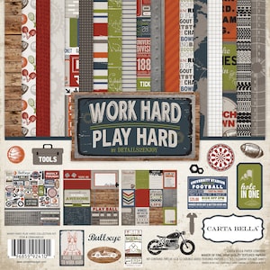 Work Hard Play Harder Collection Kit by Carta Bella