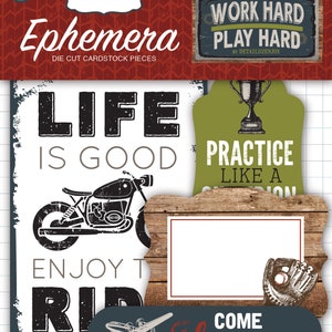 Work Hard Play Harder Ephemera  by Carta Bella