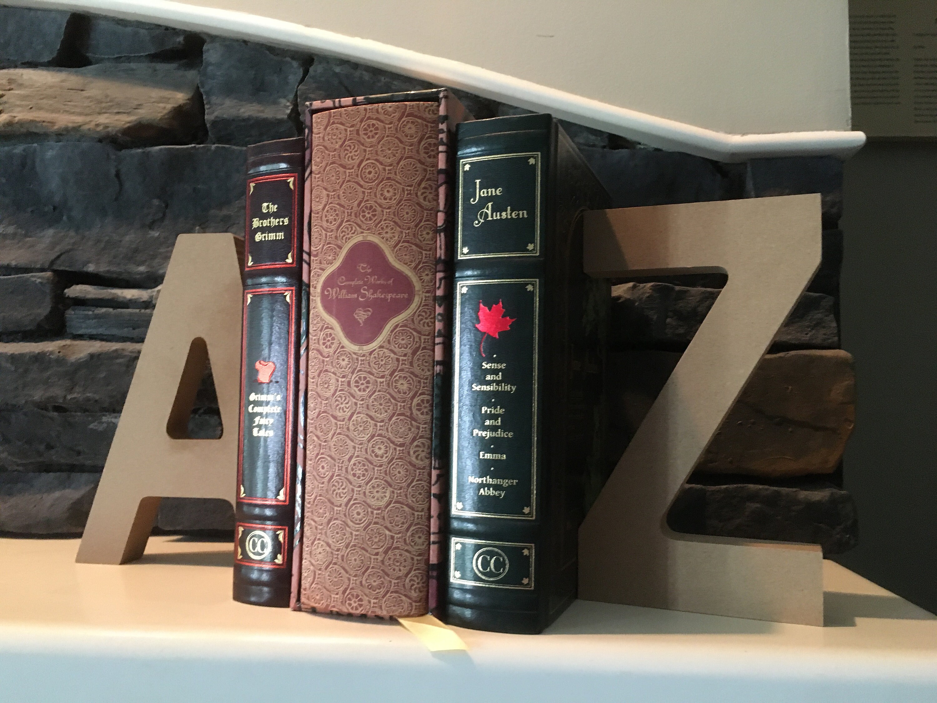 A to Z Custom Bookends | Etsy
