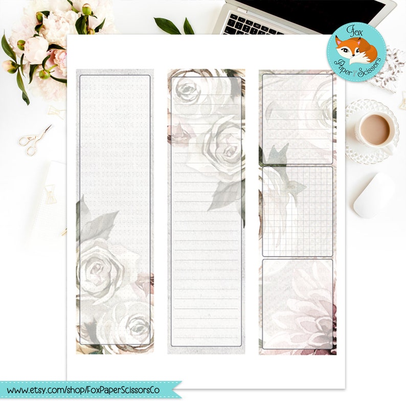 Happy Planner Printable Monthly Dashboard | Winter Rose | HP Classic ...