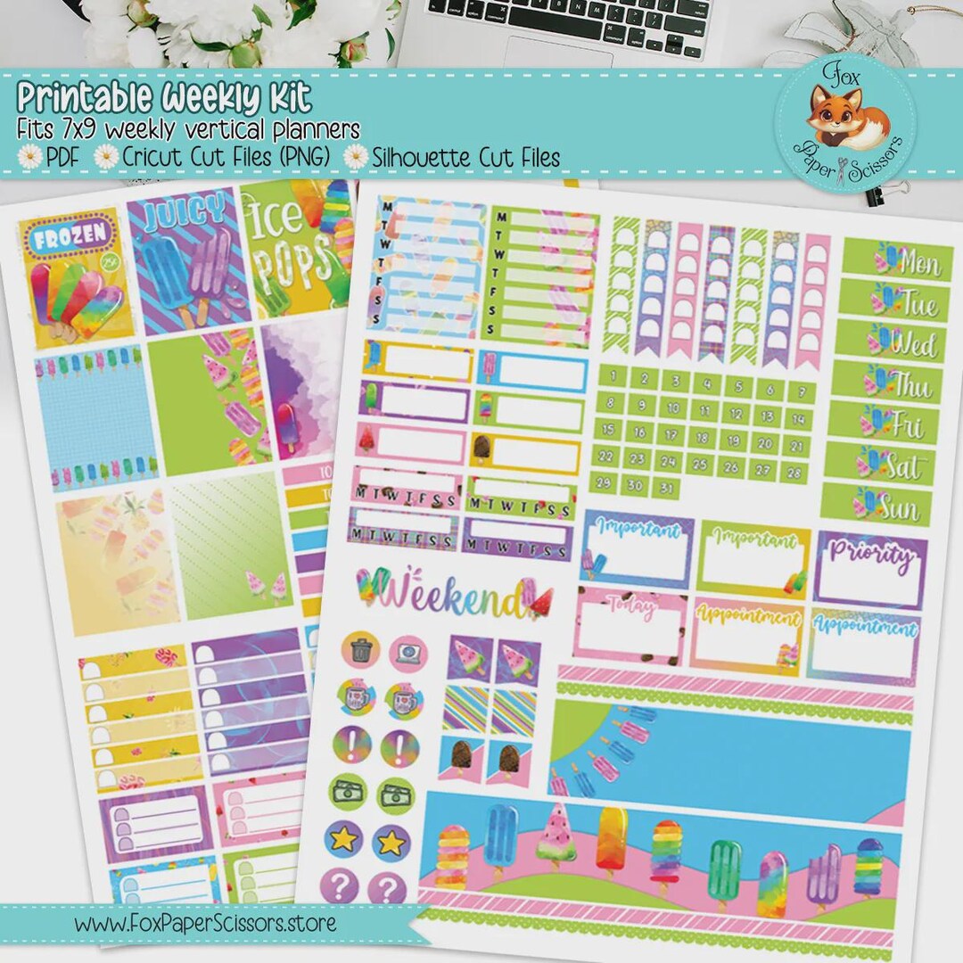 Printable Weekly Planner Kit | Erin Condren, Happy Planner, Plum Paper ...