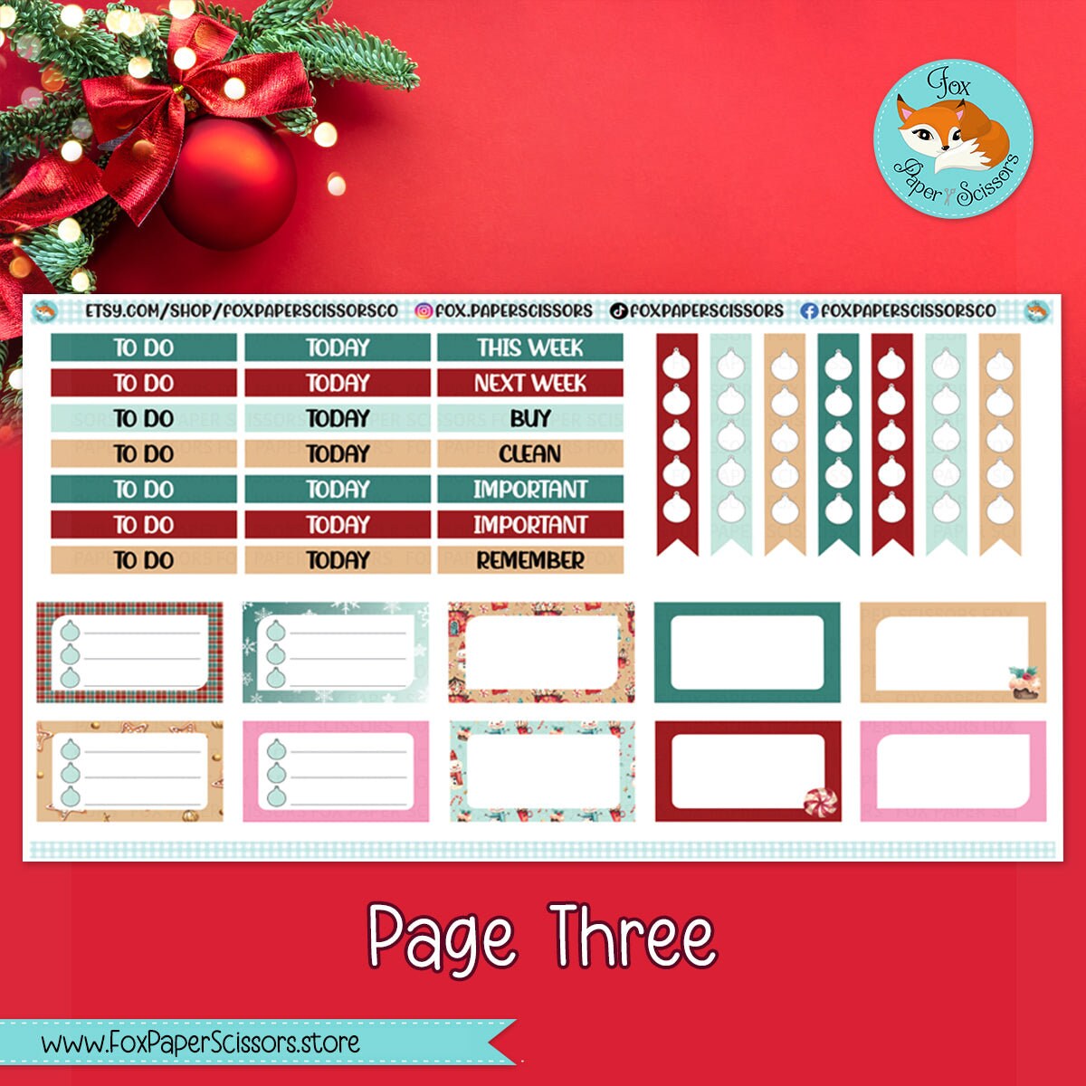 Weekly Planner Sticker Kit | Erin Condren, Happy Planner, Plum Paper ...