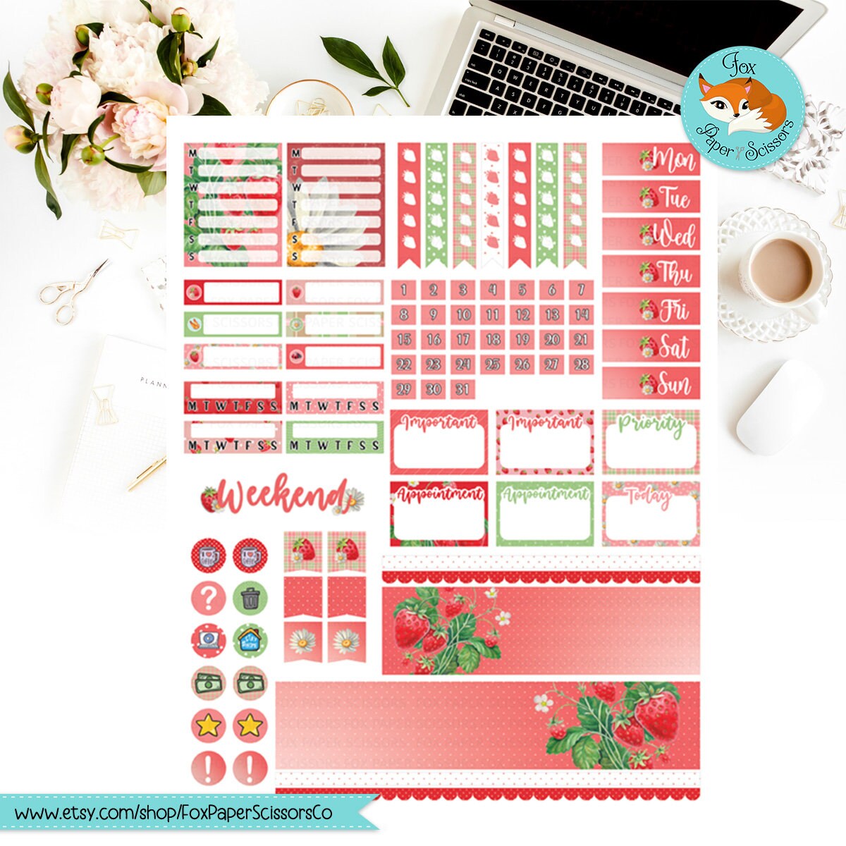 Printable Weekly Planner Kit | Erin Condren, Happy Planner, Plum Paper ...