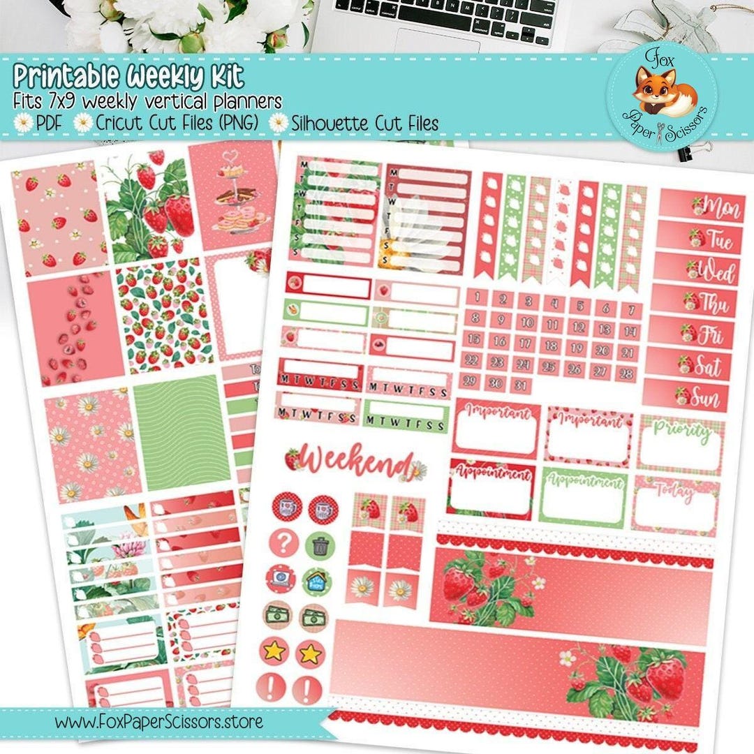 Printable Weekly Planner Kit | Erin Condren, Happy Planner, Plum Paper ...