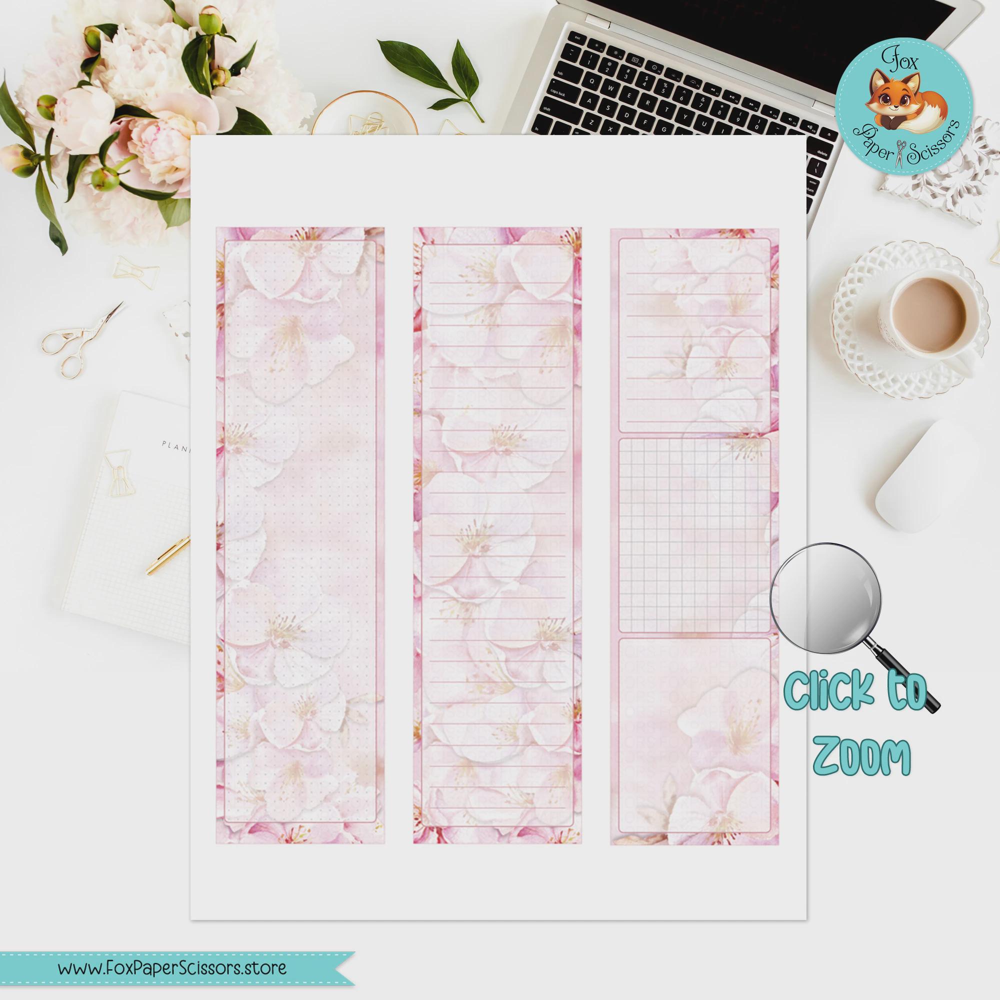 Happy Planner Printable Monthly Dashboard | Pink Cherry Blossom | HP ...