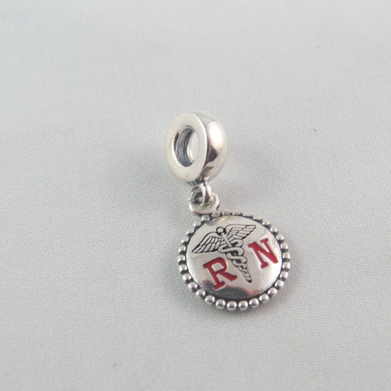 Pandora RN Registered Nurse Dangle Pendant Charm S925ALE Etsy