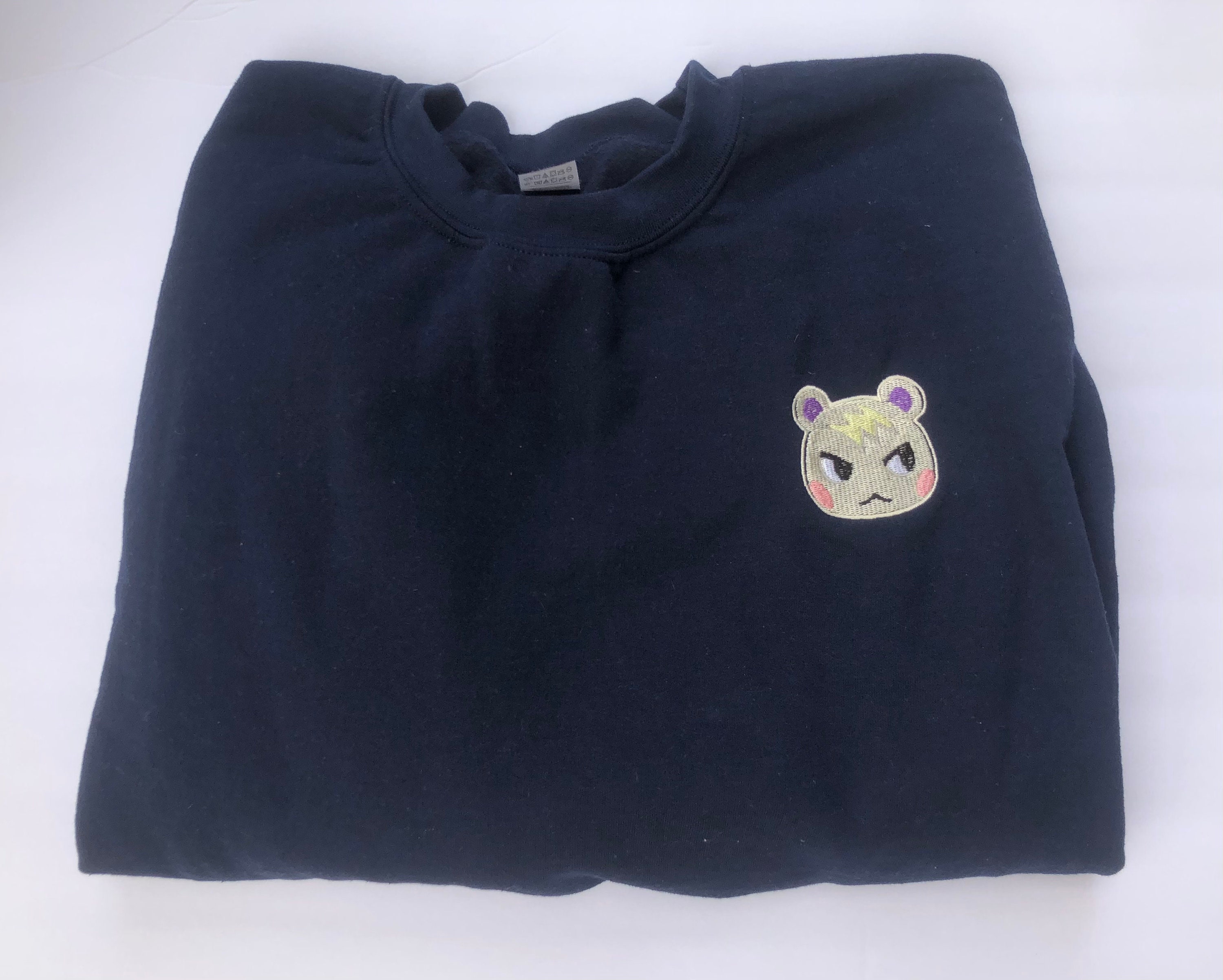 Marshal Animal Crossing Embroidered Crewneck Sweatshirt Custom | Etsy