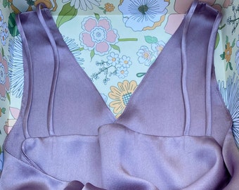 100% Pure Mulberry Silk Camisole - Light Purple Color