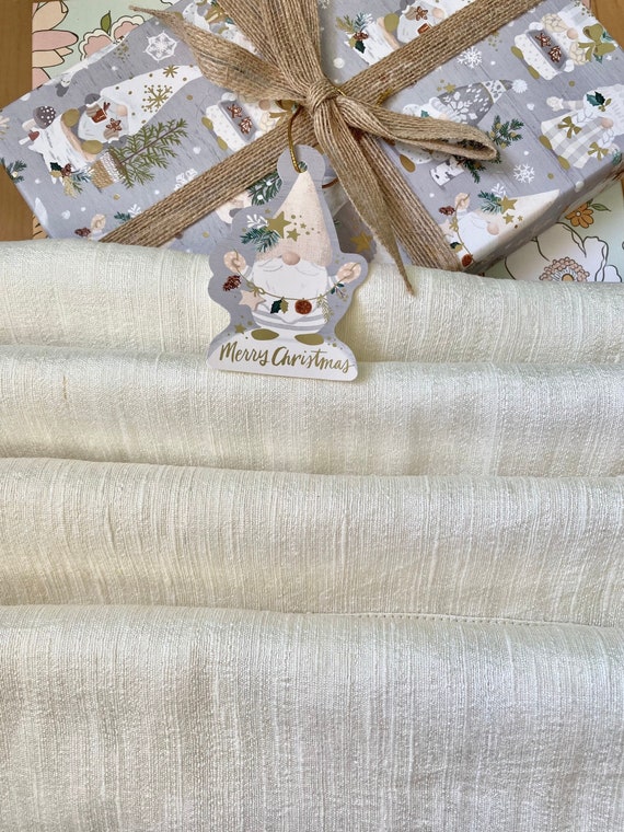 100% Raw SILK FACE TOWEL - Natural Pure Silk - Hypoallergenic and Antimicrobial for Skin Care