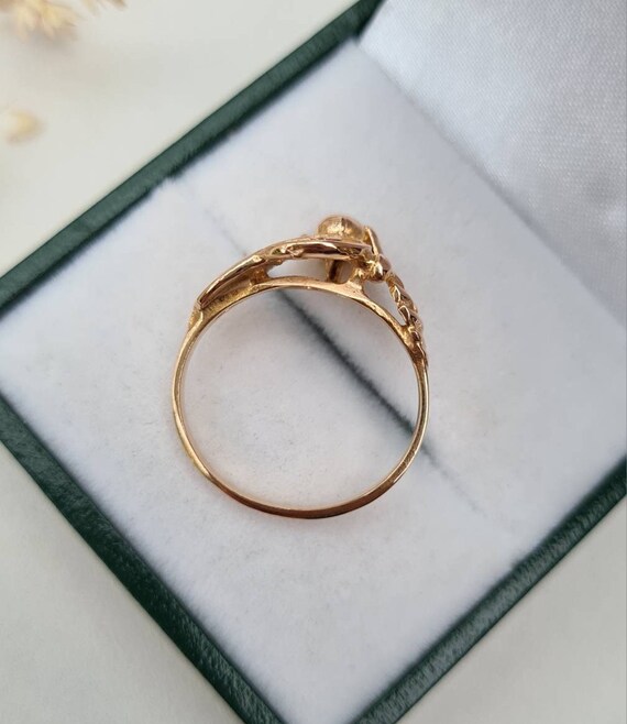Old 18 carat gold ring - image 8