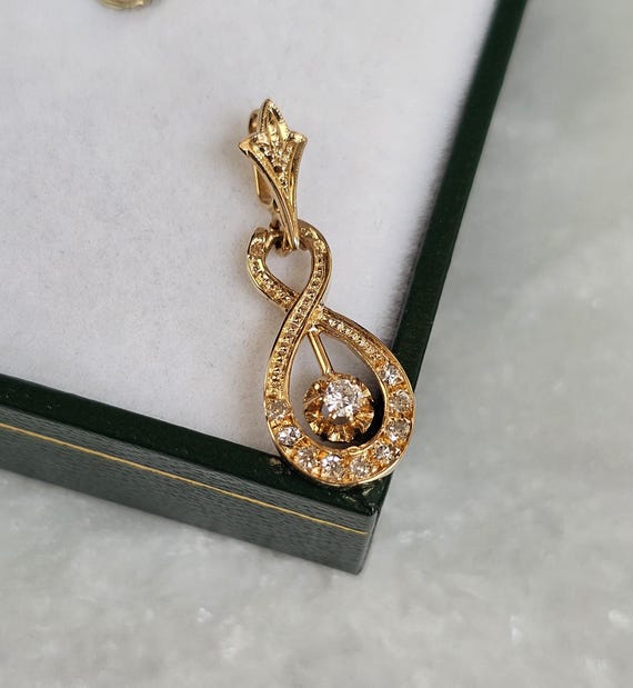 Pendentif Or 18 Carats Avec Diamant - Occasion, Sans Marque