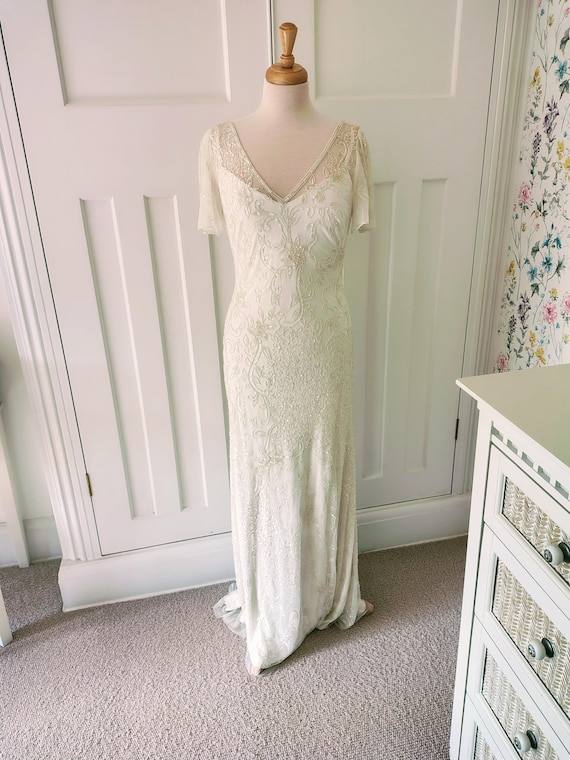 ivory gatsby dress 1920s Ivory Velvet Great Gatsby Dress