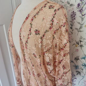 Vintage Inspired Fringe Capelet: 1920s Gatsby Wedding Shrug (UK10)
