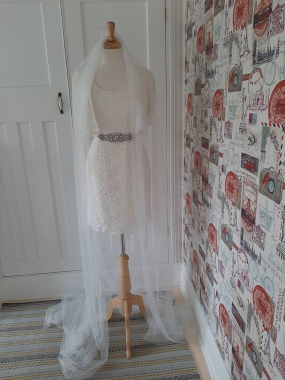 Original vintage 1950s 1960s boho ivory cream lac… - image 1