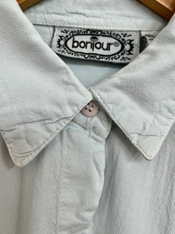 Vintage Bonjour patchwork blouse - image 4