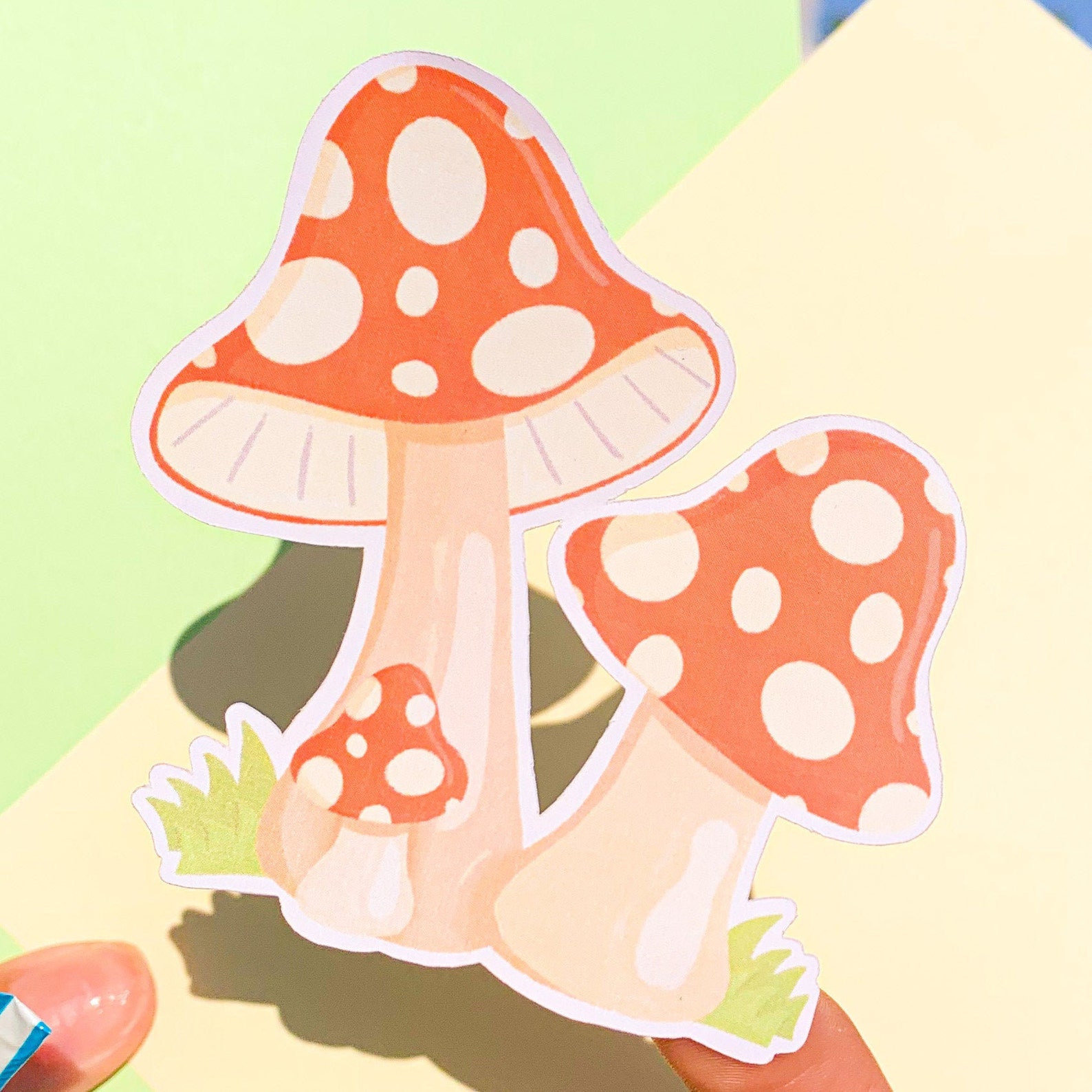 Mushroom Sticker Etsy