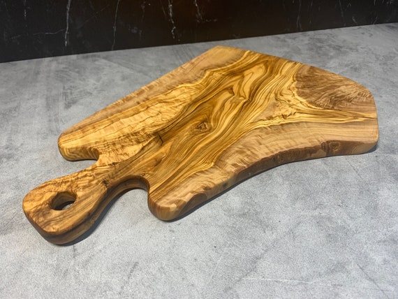 Live Edge Olive Wood Charcuterie Board/Serving Board/Trays And  Platters/Cheese Board - Sheriff