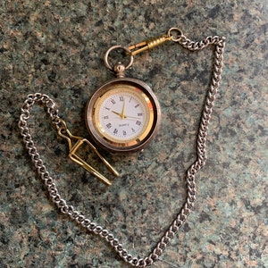 Pocket watch with silver case