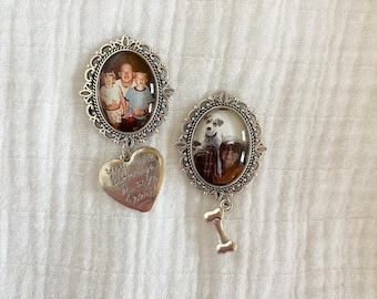Personalized Memorial Photo Magnet - Custom Sympathy Gift - In Loving Memory Keepsake - Remembrance Refrigerator Magnet - Bereavement Gift