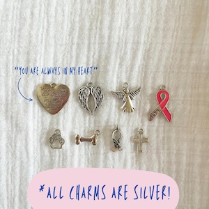 Memorial Rearview Mirror Charm ~ Memorial Car Charm~ Memorial Charm ~ In Memory Charm for Rearview Mirror ~ Bereavement Gift ~ Grief Gift image 5