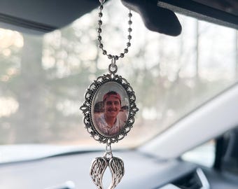 Memorial Rearview Mirror Charm ~ Memorial Car Charm~ Memorial Charm ~ In Memory Charm for Rearview Mirror ~ Bereavement Gift ~ Grief Gift