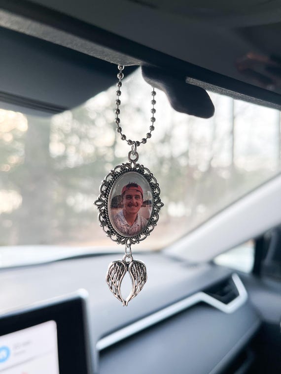 Memorial Rearview Mirror Charm ~ Memorial Car Charm~ Memorial Charm ~ In Memory Charm for Rearview Mirror ~ Bereavement Gift ~ Grief Gift