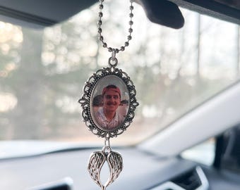 Memorial Rearview Mirror Charm ~ Memorial Car Charm~ Memorial Charm ~ In Memory Charm for Rearview Mirror ~ Bereavement Gift ~ Grief Gift