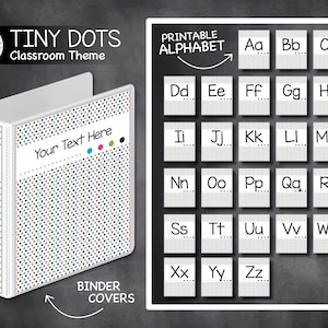 Tiny Dots Colorful Classroom Theme Teacher Decor Home School Printables Back to School