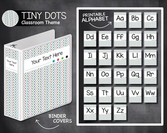 Winzige Punkte bunte Klassenzimmer Thema Lehrer Dekor Home School Printables zurück zur Schule