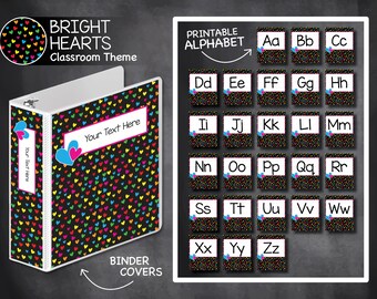 Helle Herzen Klassenzimmer Thema Lehrer Dekor Home School Printables zurück zur Schule