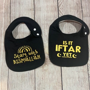 Ramadan baby bib- set of 2