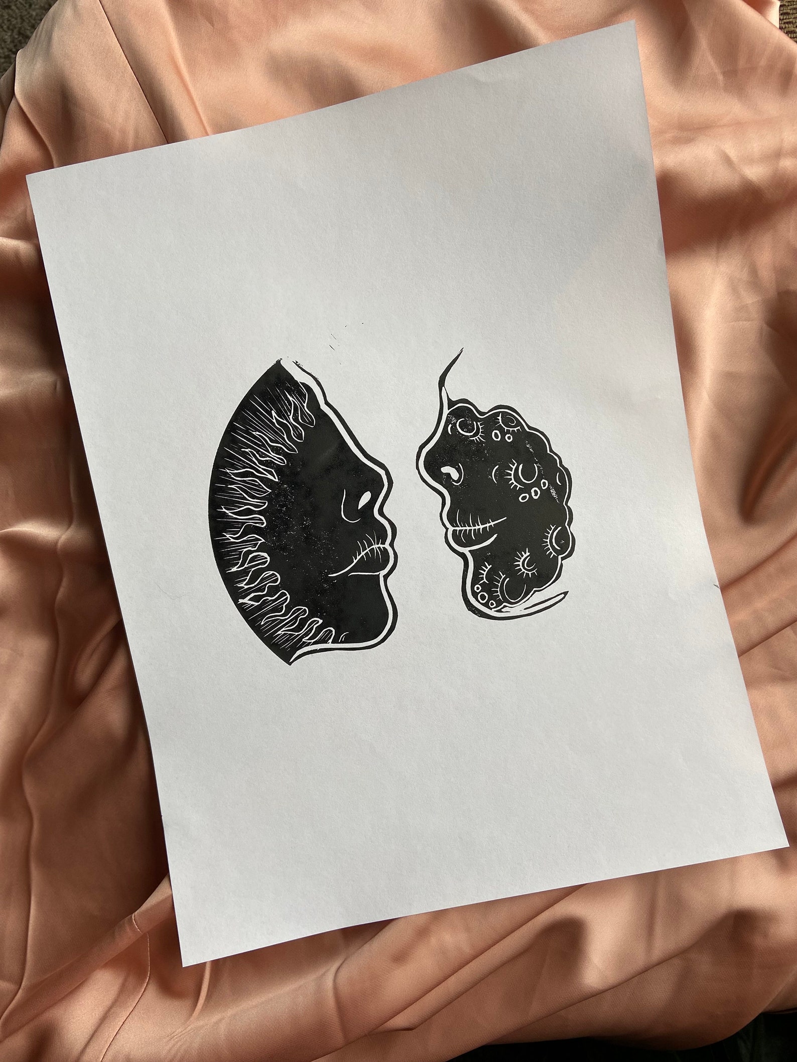 Forbidden Lovers the Sun and Moon Etsy UK