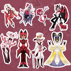 Hazbin Hotel Vinyl waterproof Stickers